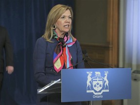 Christine Elliott, Deputy Premier and Minister of Health, said Monday there were 325 new cases of COVID-19 reported in Ontario and no new deaths. POSTMEDIA FILE
