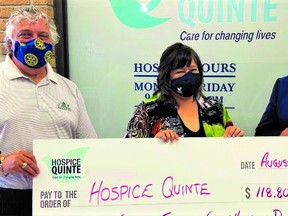 Todd Smith, MPP for Bay of Quinte, visited Hospice Quinte to learn how the Province’s allocation of $118,800 in Ontario Trillium Foundation COVID-19 Resilient Communities funding has helped it weather the pandemic.