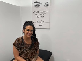 "For the Love of Lashes and Beauty Bar" owner Allie Fisher officially opened her Ripley business on August 3. Hannah MacLeod/Kincardine News