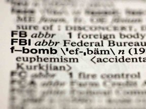 The entry "f-bomb” was one of about a hundred new additions in the 11th edition of Merriam-Webster's Collegiate Dictionary in 2012. (AP Photo/Richard Drew)