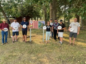 The new 18-hole disk golf course in Lions Grove Park had its official grand opening on Aug. 14