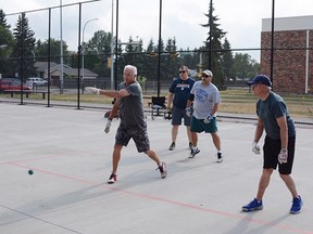 The Wild Rose Brewery 1-Wall Tournament will have players go head-to-head at the Glen Allen Recreation Centre outdoor courts at 199 Georgian Way this weekend. Photo Supplied