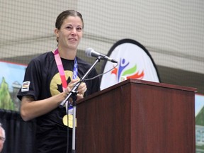 Stony Plain's Stephanie Labbé has officially announced her retirement from soccer after 20 seasons at the national level. Photo by Josh Thomas/Postmedia.