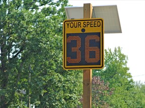 Main Street in Sundridge will soon have two radar speed signs as part of an effort to slow down drivers with a lead foot. The signs are to remind motorists to stay within the allotted speed limit on Main Street as it switches to a 30 km/h zone. Rocco Frangione Photo