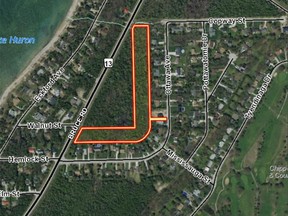 An unconventional plan for 10 rental units on one lot with two development areas in Southampton was approved by Town of Saugeen Shores planning committee August 16. The plan requires Bruce County approval. [Town of Saugeen Shores]