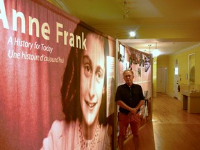 Stratford Perth Museum general manager John Kastner stands at the entrance to the museum’s A History for Today exhibit, on loan from the Anne Frank House in Amsterdam. Galen Simmons/The Beacon Herald/Postmedia Network