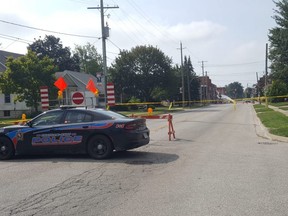 The core of Wheatley remains closed off Saturday after Thursday's gas explosion. Officials say the situation remains unstable. (Trevor Terfloth/The Daily News)