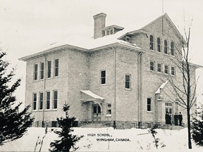 Wingham High School c. 1910. Courtesy North Huron Museum