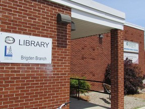 The Brigden branch of the Lambton County Library System. File photo
