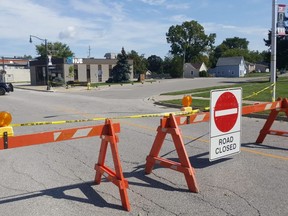 The core of Wheatley remains closed off due to last week's gas explosion. The Municipality of Chatham-Kent and the province have formed a technical advisory group to investigate the cause. (Trevor Terfloth/The Daily News)