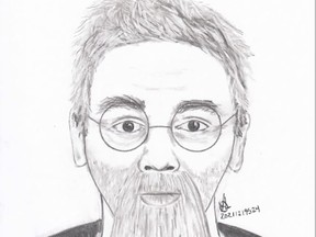 A composite sketch of the suspect involved in the attempted abduction. (supplied photo)