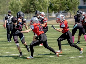 The Fort McKay Northern  Spirits play in Edmonton. Photo by Robert Murray