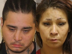 L-R: Calvin Stanley Ballantyne, 39, of Conklin; and Suzie Amanda Cardinal, 40, of Lac La Biche. Supplied Images/Lac La Biche RCMP