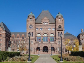 Ontario Legislative Building at Queen's Park, Toronto.