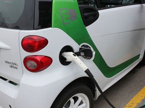 A station for electric vehicles. Postmedia Network File Photo