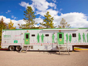 Alberta Health Services mobile mammography clinic travels to rural and Indigenous communities around Alberta. Supplied image