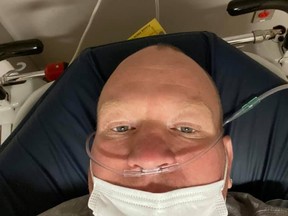 Well-known local roofer, Shane Bogema, is one of eight patients in critical care in the Brantford General Hospital, being treated for COVID-19.