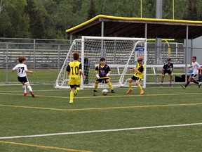 More than 400 boys and girls were part of the U9 to U12 soccer festival at the Steve Omischl Sports Complex in North Bay, Saturday. The festival was the first of its kind in North Bay and the Nipissing District Soccer Club hopes it can be repeated annually.
Rocco Frangione Photo