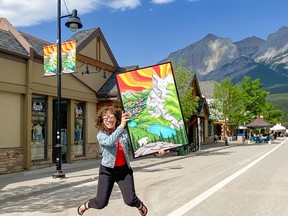 Robyn Mulligan, the local Canmore artist who designed the new downtown banners installed this summer. Photo submitted.