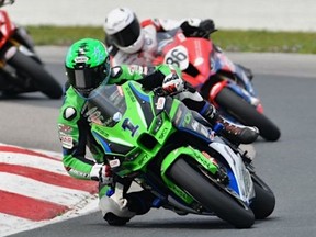 Brantford's Jordan Szoke won two races this past weekend as the Canadian Superbike championship held a tripleheader at Canadian Tire Motorsport Park in Bowmanville.