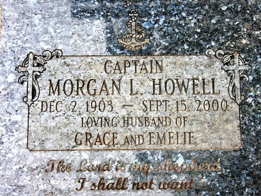 After Capt. Morgan Howell's adventures in the world, he returned to where his life began.  Photo by Kevin Shelby