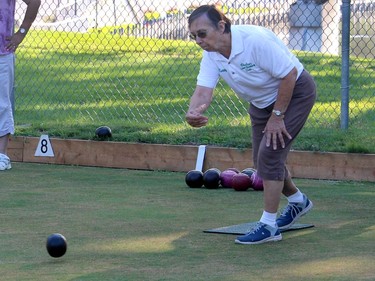 Betty Heather is a long-time Chatham Lawn Bowling Club member. Ellwood Shreve/Chatham Daily News/Postmedia Network