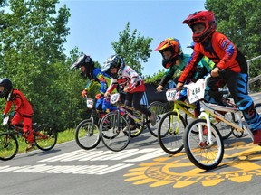 The Cornwall BMX Club hosted both the DK Gold Cup Regional qualifiers and the Ontario Provincial qualifiers from Friday to Sunday. Seen here are a handful of the more than 400 racers that took part in the events. Photo taken on Sunday August 8, 2021 in Cornwall, Ont. Francis Racine/Cornwall Standard-Freeholder/Postmedia Network