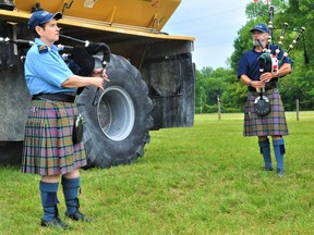 This year's Williamstown Fair wasn't just about floats however - Ken Stevens and Annie Jodoin, of South Glengarry, entertained visitors with their bag pipes on Saturday August 7, 2021 in Cornwall, Ont. Francis Racine/Cornwall Standard-Freeholder/Postmedia Network