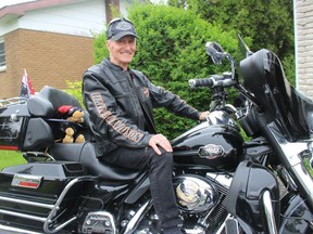 Bob Kikkert, on his Harley Davidson Ultra in this file photo, has been having another successful prostate cancer research fundraising summer.Photo in Cornwall, Ont. Todd Hambleton/Cornwall Standard-Freeholder/Postmedia Network