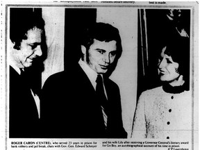 The article about Roger Caron on the front page of the April 5, 1979, Standard-Freeholder.