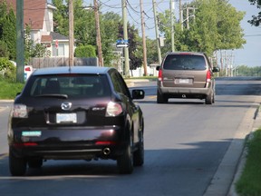 Part of a nearly one-kilometre stretch of Marlborough Street in Cornwall, in a residential area with no stop signs or traffic lights. Photo on Thursday, August 26, 2021, in Cornwall, Ont. Todd Hambleton/Cornwall Standard-Freeholder/Postmedia Network