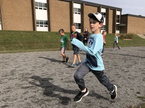 Handout/Cornwall Standard-Freeholder/Postmedia Network
Students at an unnamed Upper Canada District School Board school complete a school Terry Fox Run.