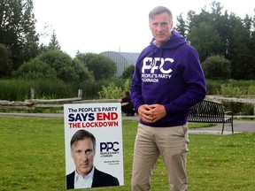 People's Party of Canada founder and leader Maxime Bernier visited Kirkland Lake Saturday as part of a tour of Northeastern Ontario.