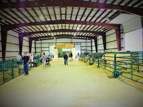 Photo by LESLEY KNIBBS/MID-NORTH MONITOR
Many people enjoy a walk through the Emiry Building at the Massey Fair enjoying the sights and sounds of livestock from the area.