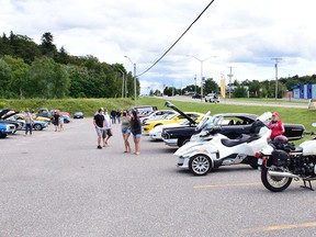 Photo by KEVIN McSHEFFREY/THE STANDARD
The North Shore Cruisers Car Club hosted a car show at the former civic centre parking lot in Elliot Lake on Saturday afternoon.
