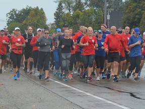 National Peace Officers' Memorial Run to Remember participants make their way through Maitland during the 2019 run. The yearly Toronto-to-Ottawa relay ended at Parliament Hill ahead of the national memorial ceremony honouring police and peace officers who died in the line of duty. Tim Ruhnke/The Recorder and Times