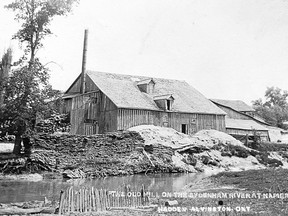 Napier's mill in 1885. Photo courtesy Dana Bernier