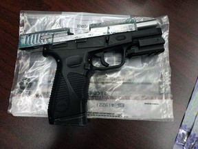 Three people have been arrested after Sarnia police say they seized nearly $97,000 in illegal drugs, more than $28,000 in cash, and a replica handgun from three locations throughout the city during a raid on Thursday, Aug.  5, 2021. (Sarnia Police)