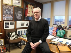 Sarnia Mayor Mike Bradley is shown in this file photo sitting in his office, also known as the city's unofficial museum.