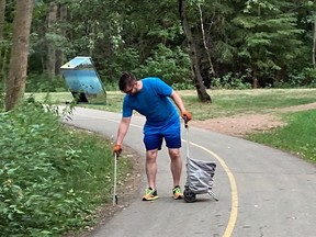 Spruce Grove's Darcy McGowan was recently recognized with the Exemplary Citizen Initiative Award by the City of Spruce Grove for helping clean the city's parks and Heritage Trail System.