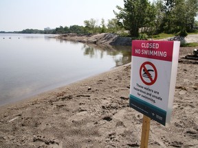 Public Health Sudbury and Districts issued a new swimming advisory  Maintenance Beach. John Lappa/Sudbury Star/Postmedia Network