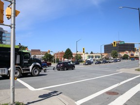 Intersection of Paris Street and Cedar Street in Sudbury, Ont. on Thursday August 12, 2021. John Lappa/Sudbury Star/Postmedia Network