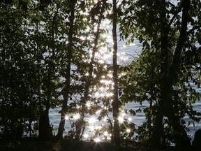 Sunlight sparkles off the surface of Ramsey Lake in Sudbury, Ont. on Tuesday August 17, 2021. John Lappa/Sudbury Star/Postmedia Network