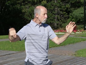 John Ceskauskas focuses on his Tai Chi routine while at Bell Park in Sudbury, Ont. in this file photo. Movement is one of the keys to aging well, Laura Stradiotto writes. John Lappa/Sudbury Star/Postmedia Network