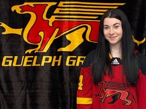 Sudbury's Alexie Olivier will suit up for the  Guelph Gryphons this season. Supplied