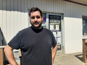 Matthew Van Der Henne says Cobi's Convenience, a gas bar on 184 Regional Road, lost a lot of business following Sunday's storm. Colleen Romaniuk