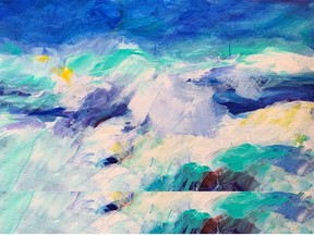 Regina Gudelis' acrylic painting entitled Turbulent Sea is among the work being showcased at Gallery in the Grove during the Artistic Explorations exhibition starting Aug. 5. Handout/Sarnia This Week