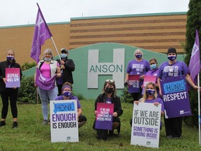 Members of the SEIU trade union at Anson General Hospital held an information picket in Iroquois Falls Tuesday -- one of several being held in Cochrane District this week.

RON GRECH/The Daily Press