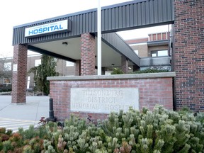 Tillsonburg District Memorial Hospital. (Chris Abbott/Norfolk and Tillsonburg News)