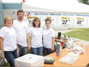 2011 APPRECIATION DAY - CTS employees held their customer appreciation day on Friday during the Summerfest 2011 festivities. (Left to right) Jenn Vachon, Shawn Larabee, Roxanne Genier and Isabelle Denault.